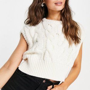 TOPSHOP Cable Knit Tank